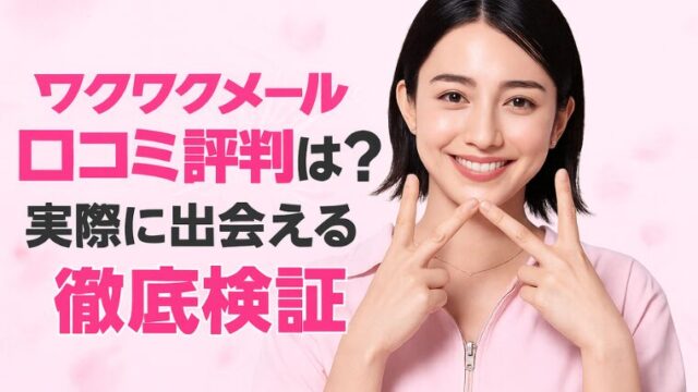 ワクワクメールの口コミ評判は？実際に出会えるか徹底検証